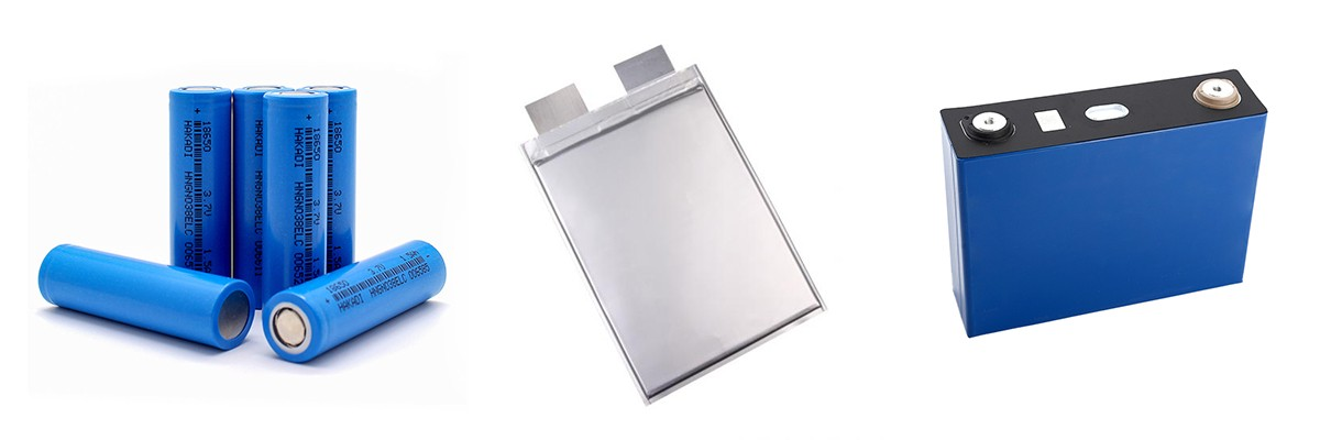 Cylindrical, prismatic, and pouch lithium-ion battery cells